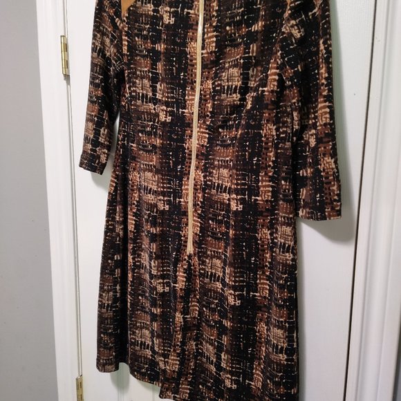 Laura Petite size 4 mini dress, multi brown in color - Picture 1 of 6